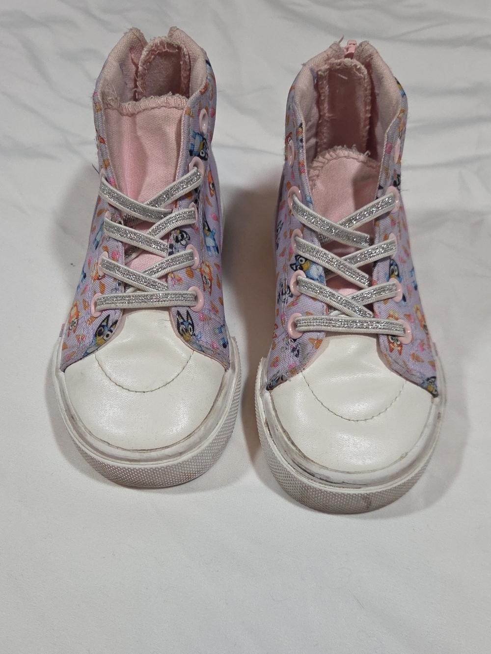 Bluey Ground Up High Top Slip On Sneakers Size 9 Toddler